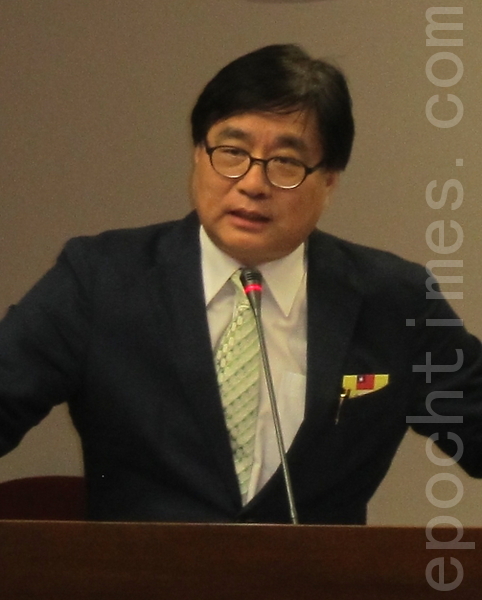 台湾关怀中国人权联盟理事长杨宪宏。(摄影:钟元/大纪元) 台湾关怀中国人权联盟理事长杨宪宏。(摄影:钟元/大纪元)