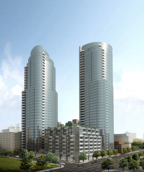 大型豪华公寓LUMINA的效果图。(Tishman Speyer提供) 大型豪华公寓LUMINA的效果图。(Tishman Speyer提供)