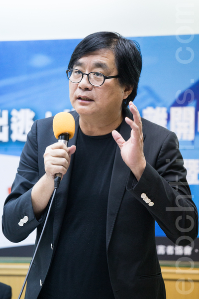 台灣關懷中國人權聯盟理事長楊憲宏。(攝影:陳柏州/大紀元) 台灣關懷中國人權聯盟理事長楊憲宏。(攝影:陳柏州/大紀元)