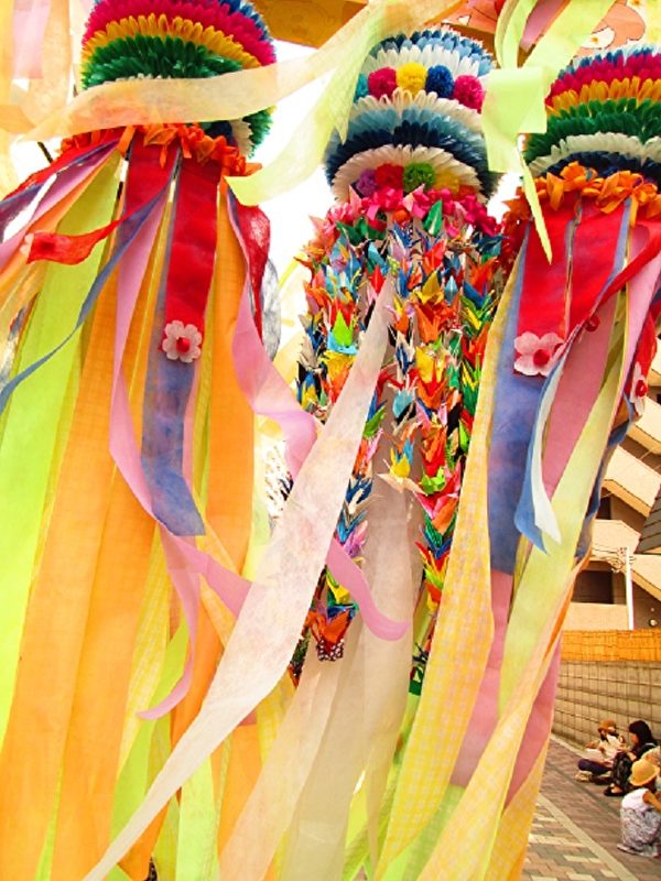 「入間川七夕祭」流蘇風揚。(攝影:容乃加) 「入間川七夕祭」流蘇風揚。(攝影:容乃加)