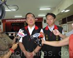 曾永权副主席接受采访时,鼓励党员要团结。(邹莉 /大纪元)