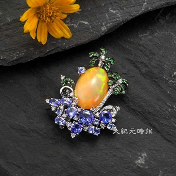 艳阳下的浪花,垦丁度假时的灵感,艳阳、浪花、椰林、海浪,同时也为Stella夺得《时尚中国2012彩宝首饰设计大赛-优异奖》殊荣(喜柿珠宝提供) 艳阳下的浪花,垦丁度假时的灵感,艳阳、浪花、椰林、海浪,同时也为Stella夺得《时尚中国2012彩宝首饰设计大赛-优异奖》殊荣(喜柿珠宝提供)