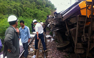 铁轨年久失修  泰国火车频出轨