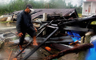 百合颱風侵襲越南  8死
