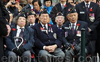 温哥华华社向华裔老兵致敬 珍惜和平