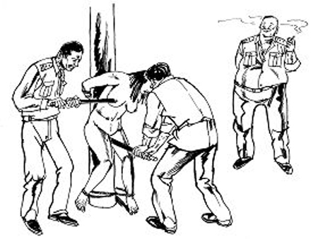 酷刑——高壓電棍(大紀元資料圖) 酷刑——高壓電棍(大紀元資料圖)