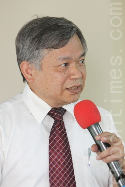 臺灣法輪大法學會理事長張清溪。(林伯東 / 大紀元) 臺灣法輪大法學會理事長張清溪。(林伯東 / 大紀元)