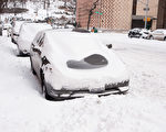 紐約遭受暴風雪襲擊 罕見低溫。(戴兵/大紀元)