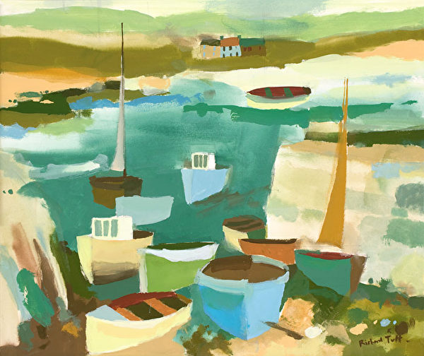 《COVERACK FISHING BOATS》(切爾西新藝術博覽會提供) 《COVERACK FISHING BOATS》(切爾西新藝術博覽會提供)