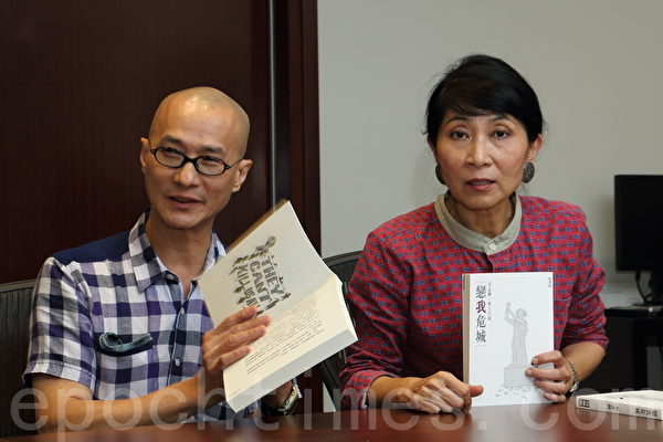 当年“六.四”记者毛孟静(右)出书忆“六.四”。(蔡雯文/大纪元) 当年“六.四”记者毛孟静(右)出书忆“六.四”。(蔡雯文/大纪元)