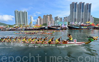 組圖：香港端午賽龍舟 大澳遊涌承百年傳統