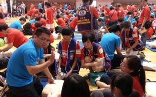 新竹市消防宣導活動 2700人學CPR