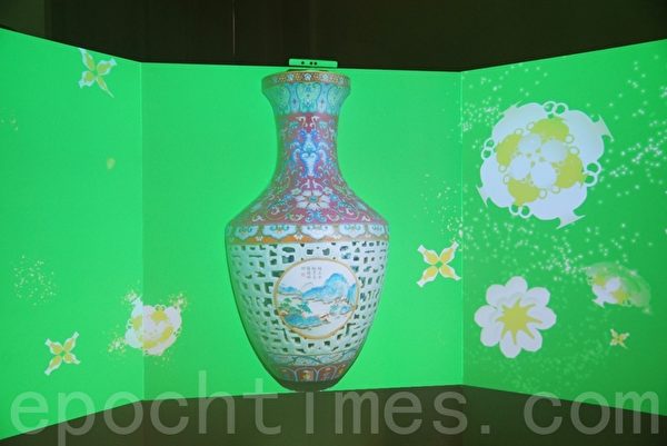 乾隆收藏的花瓶。(李归燕/大纪元) 乾隆收藏的花瓶。(李归燕/大纪元)