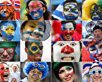 2014年世界杯足球赛来自不同国家的创意造型球迷集锦。（AFP）