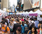 组图：亚洲美食节纽约时代广场体验亚洲文化1