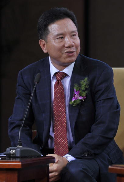 南京金螳螂集團總裁朱興良(大紀元檔案照片) 南京金螳螂集團總裁朱興良(大紀元檔案照片)