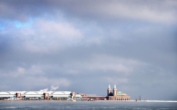芝加哥海军军港 Navy Pier。(Scott Olson/Getty Images)