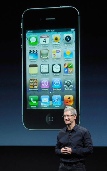 iPhone 4S。(Kevork Djansezian/Getty Images) iPhone 4S。(Kevork Djansezian/Getty Images)