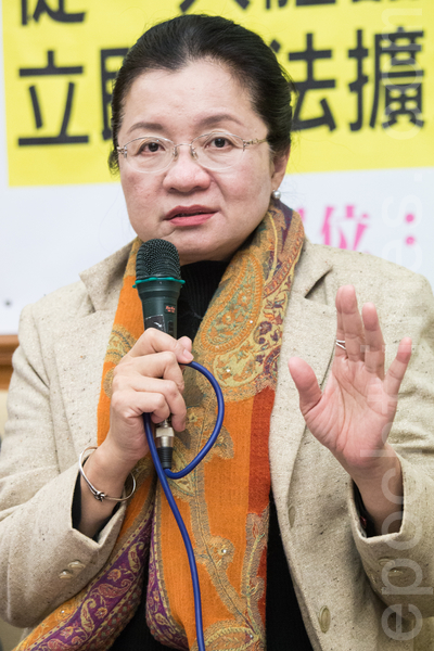 台湾立委田秋堇。(陈柏州 /大纪元) 台湾立委田秋堇。(陈柏州 /大纪元)
