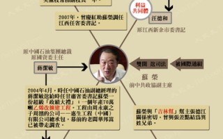 圖表新聞：蘇榮與四正國級高官關係圖