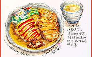 彩绘生活(215)咖喱猪排蛋包饭