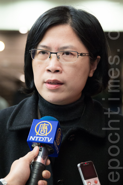 台湾法轮功人权律师团发言人朱婉琪。(陈柏州/大纪元) 台湾法轮功人权律师团发言人朱婉琪。(陈柏州/大纪元)