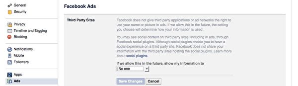 Facebook的【广告】(Ads)设定页面。(广元/大纪元) Facebook的【广告】(Ads)设定页面。(广元/大纪元)