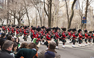 组图：2015纽约举行圣派翠克游行