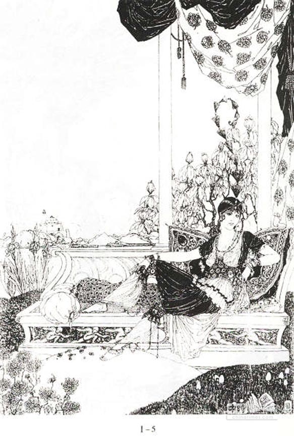 鲍尔弗(Ronald Balfour)《鲁拜集》插图。傅正明/图片提供 鲍尔弗(Ronald Balfour)《鲁拜集》插图。傅正明/图片提供