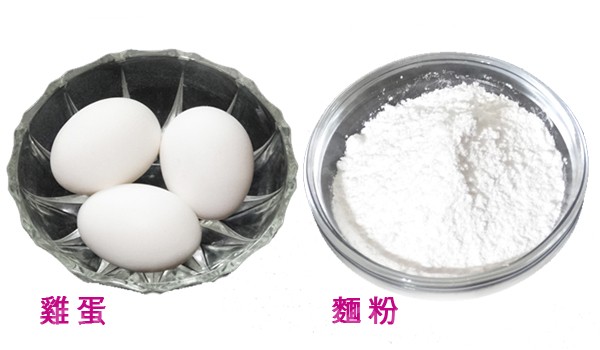 鸡蛋、面粉(或淀粉)是满族黄金肉的食材。(彩霞/大纪元) 鸡蛋、面粉(或淀粉)是满族黄金肉的食材。(彩霞/大纪元)