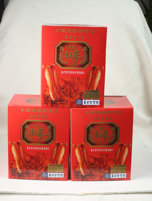 享受促销价格的韩国红参。（张学慧/大纪元） 