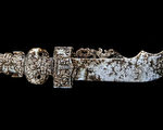 美国佐治亚州2014年发现的一柄中国古剑。（原住民研究基金会提供）