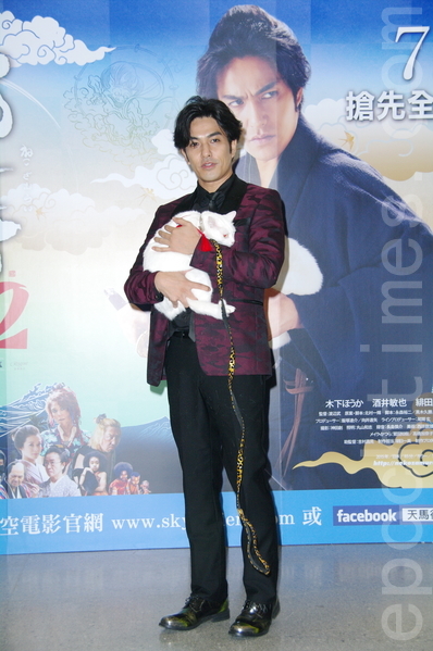 電影《貓侍 電影版2》演員北村一輝於2015年7月24日在台北出席訪台記者會。(黃宗茂/大紀元) 電影《貓侍 電影版2》演員北村一輝於2015年7月24日在台北出席訪台記者會。(黃宗茂/大紀元)