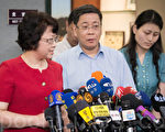台湾媒体问法轮功诉江 上海副市长秒闪