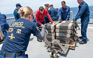 加州阿拉米達海岸警衛隊查獲八噸可卡因