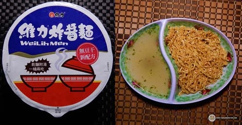 维力炸酱面。(Courtesy of Hans Lienesch) 维力炸酱面。(Courtesy of Hans Lienesch)