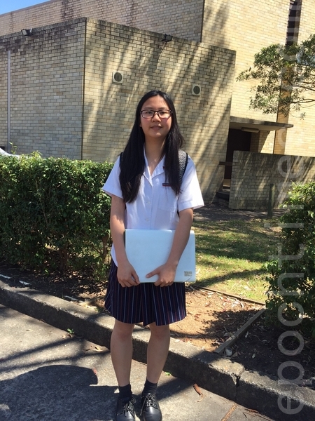车市活高中(Chatswood High School)2015国际部学生联络领袖琳(Lyn)。(燕楠/大纪元) 车市活高中(Chatswood High School)2015国际部学生联络领袖琳(Lyn)。(燕楠/大纪元)