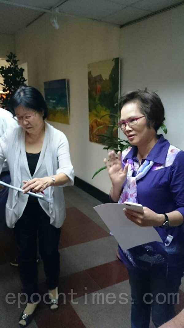 新北市议员林秀惠(右)。(黄筠芸/大纪元) 新北市议员林秀惠(右)。(黄筠芸/大纪元)