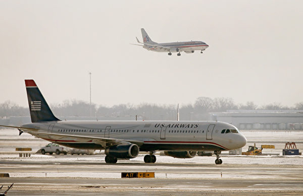 成立於1979年的US Airways,在2013年與美國航空完成合併。(Scott Olson/Getty Images) 成立於1979年的US Airways,在2013年與美國航空完成合併。(Scott Olson/Getty Images)