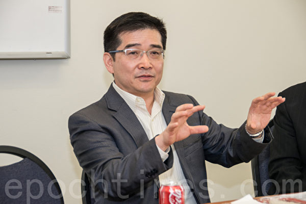 演講人軟件開發AgilePoint執行長夏鵬飛。(曹景哲/大紀元) 演講人軟件開發AgilePoint執行長夏鵬飛。(曹景哲/大紀元)