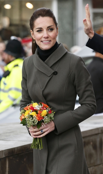 凱特王妃20日訪問威爾士。(Phil Noble/Getty Images) 凱特王妃20日訪問威爾士。(Phil Noble/Getty Images)