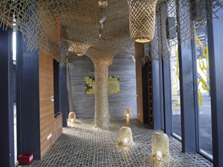 徐暋盛竹编艺术展。(宜兰文化局提供)
