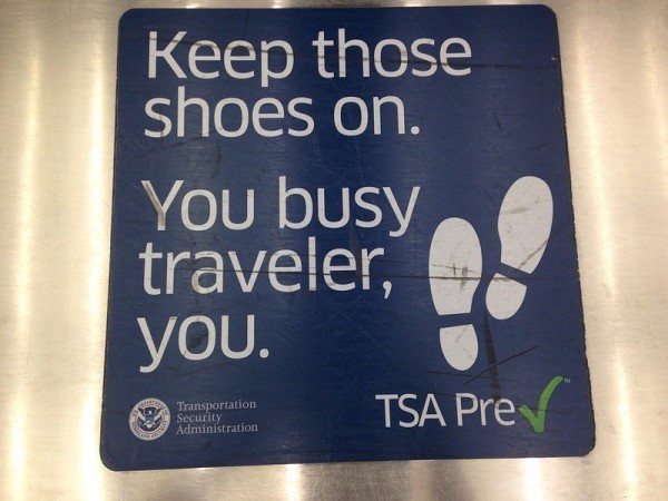 TSA预检适合行程紧张的旅行者。(dionhinchcliffe/Flickr)