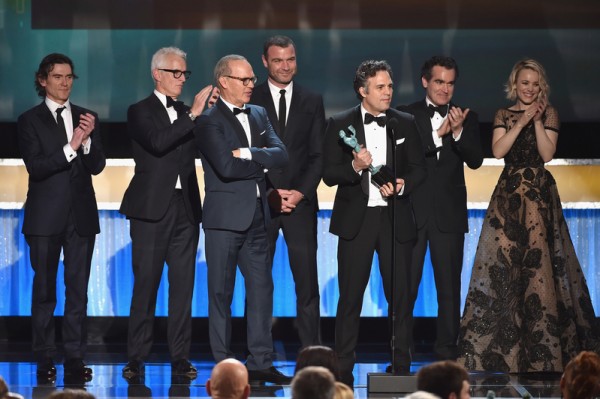 電影類「最佳群體表演」大獎榮歸《聚焦》。(Kevin Winter/Getty Images for Turner) 電影類「最佳群體表演」大獎榮歸《聚焦》。(Kevin Winter/Getty Images for Turner)