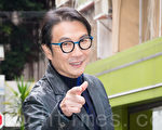 港星劉松仁2月16日在台北宣傳新戲。(陳柏州/大紀元)