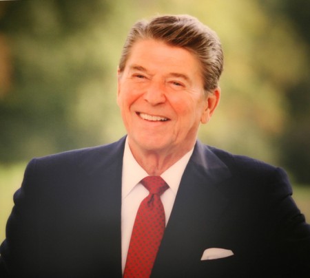 美国前总统罗纳德·里根(Ronald Reagan)，亦译里根总统。（摄影：Juliet Zhu/大纪元，来源：Ronald Reagan Presidential Library)