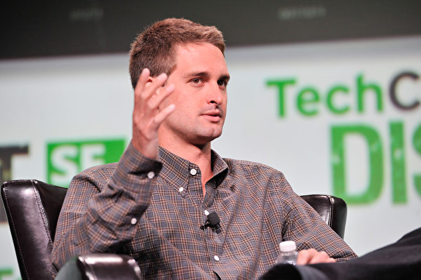Snapchat联合创办人——25岁的埃文‧斯皮格尔。(Steve Jennings/Getty Images for TechCrunch) Snapchat联合创办人——25岁的埃文‧斯皮格尔。(Steve Jennings/Getty Images for TechCrunch)