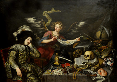 安东尼奥‧德佩雷达(Antonio de Pereda)的《骑士的梦》,约作于1655年。(公共领域) 安东尼奥‧德佩雷达(Antonio de Pereda)的《骑士的梦》,约作于1655年。(公共领域)