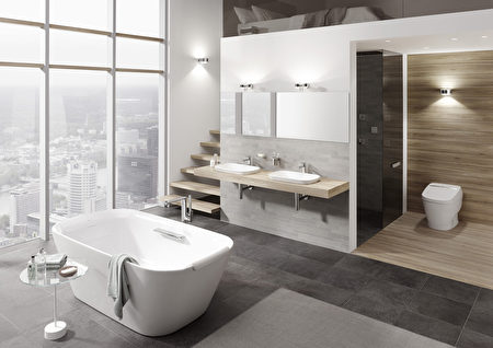 TOTO卫浴是豪宅装修的首选之一，图为NEOREST系列。（TOTO提供）