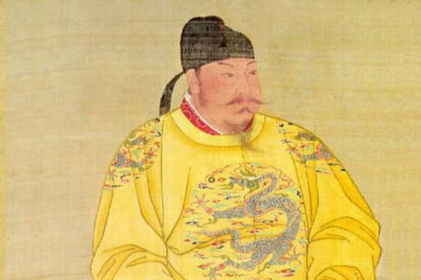 唐太宗畫像，絹本設色，北京故宮南薰殿舊藏，現藏台北故宮博物院。（公有領域）